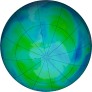 Antarctic ozone map for 2024-02-26